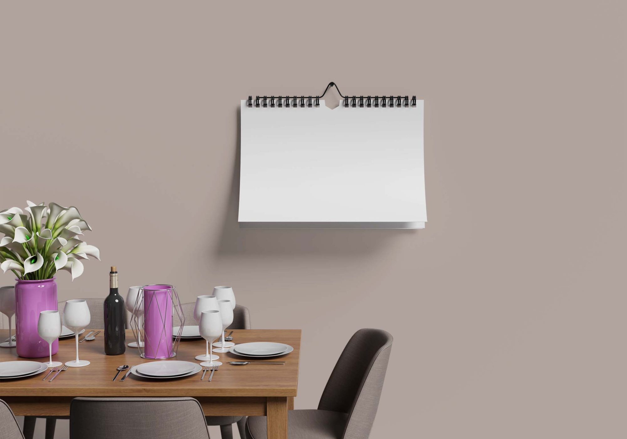 Calender Mockup (PSD) Calender Mockup PSD 2