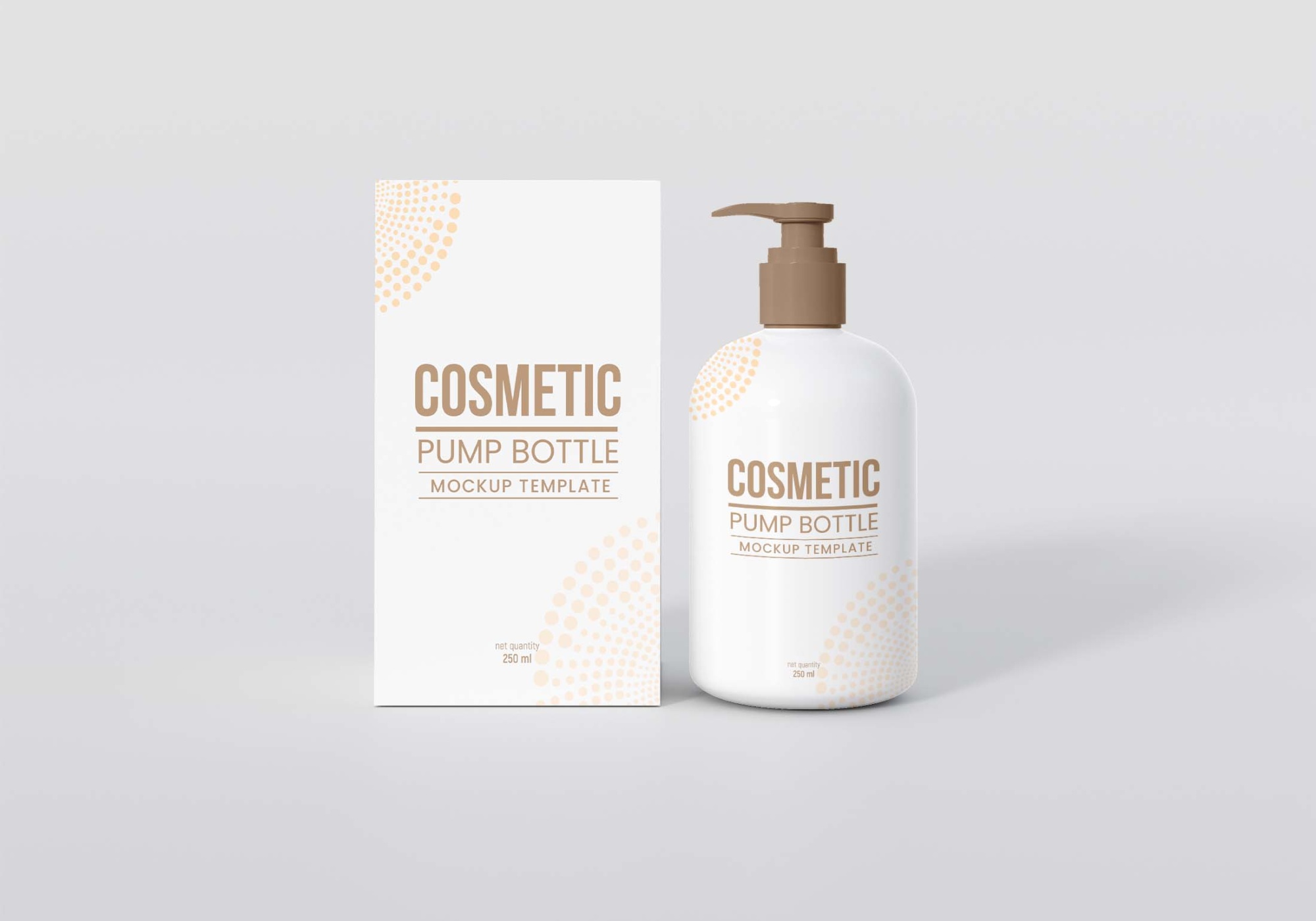 Cosmetic Pump Bottle Mockup 1