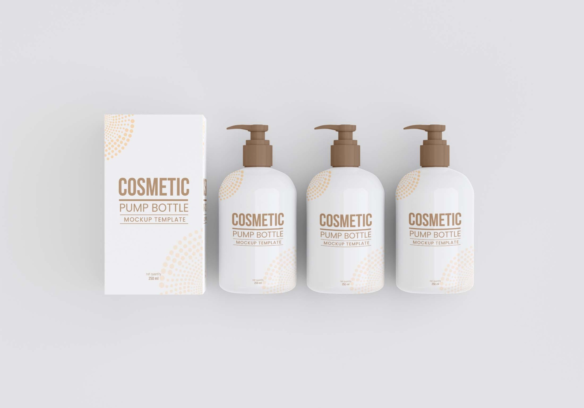 Cosmetic Pump Bottle Mockup 4
