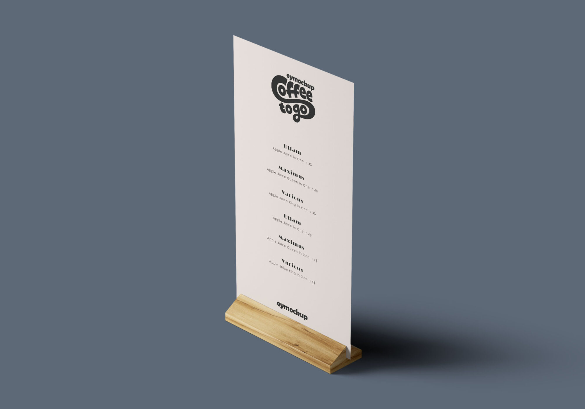 DL Menu Mockup DL Menu Mockup 2