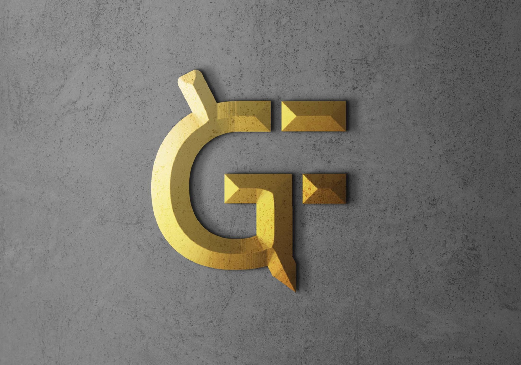 Gold 3D Logo Mockup Gold 3D Logo Mockup 1 1