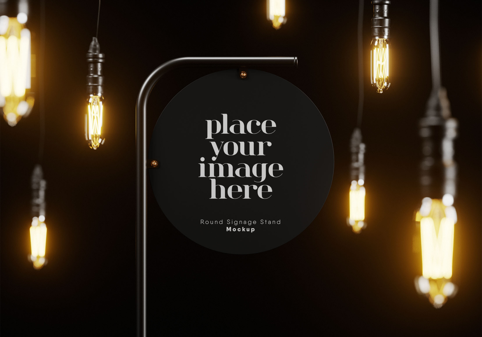 Luxury Signage Stand Mockup Luxury Signage Stand Mockup 2