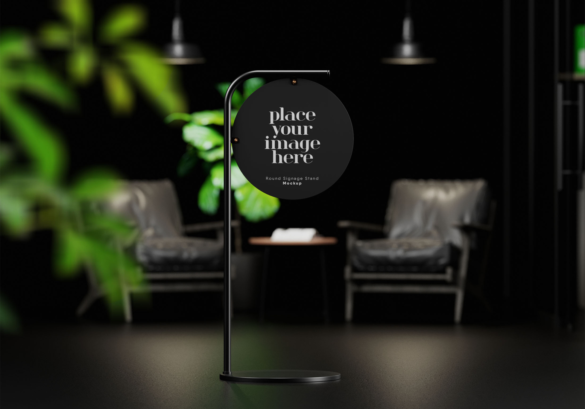 Luxury Signage Stand Mockup Luxury Signage Stand Mockup 3