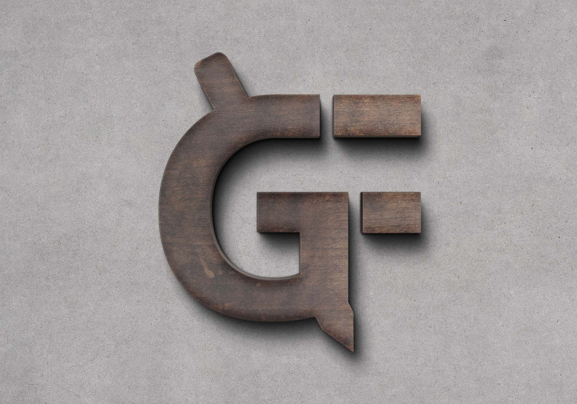 Realistic Wood 3D Logo Mockup Realistic Wood 3D Logo Mockup 2