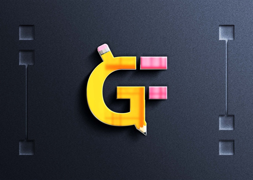 3D Led Logo Mockup 3D Led Logo Mockup 2