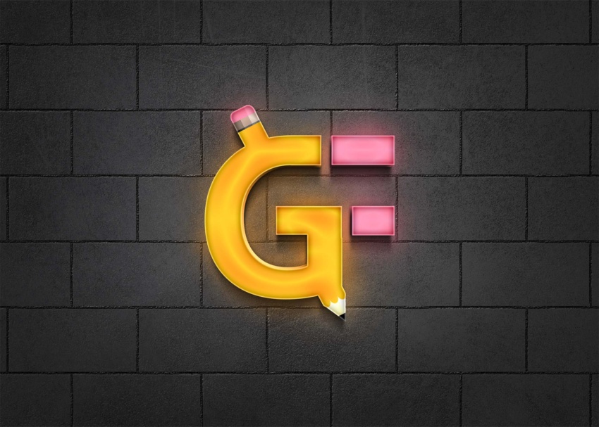 3D Led Wall Logo Mockup 3D Led Wall Logo Mockup 2