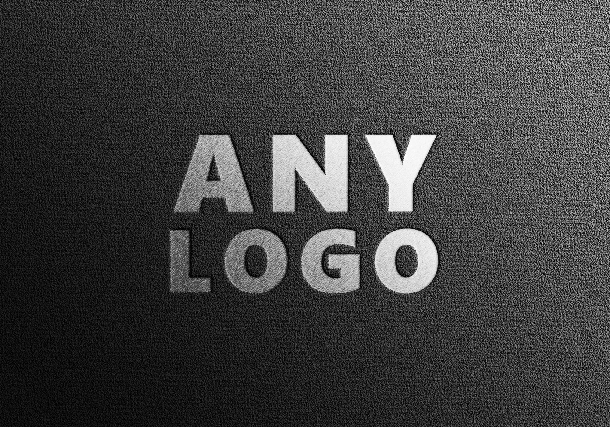 Black Concrete Texture Logo Mockup Black Concrete Texture Logo Mockup 1