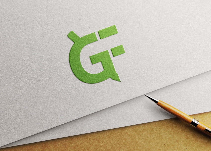Embossed Logo Mockup with pen 1