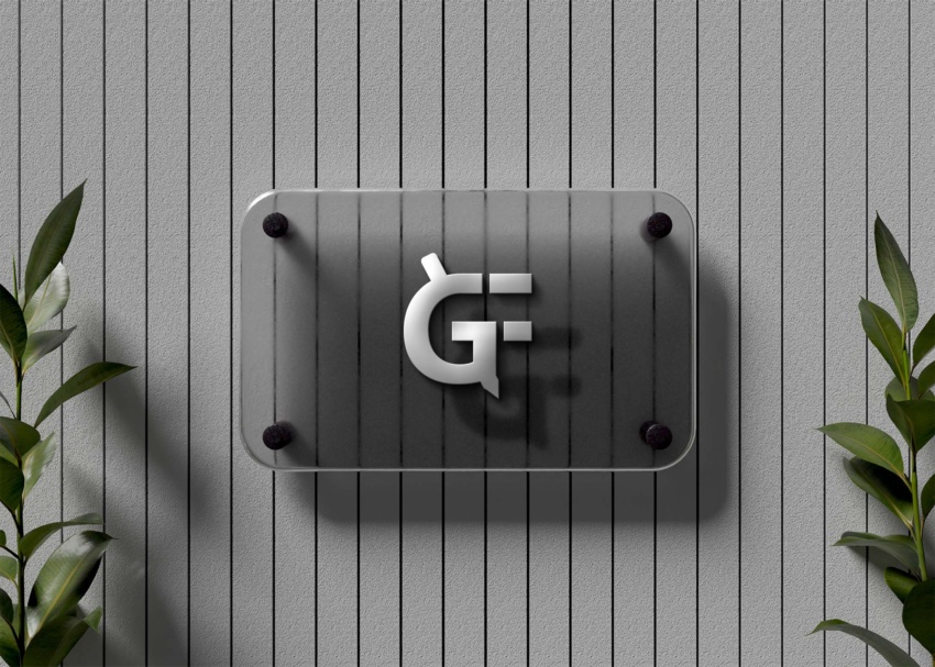 Office Cabin Sign Logo Mockup Office Cabin Sign Logo Mockup 1