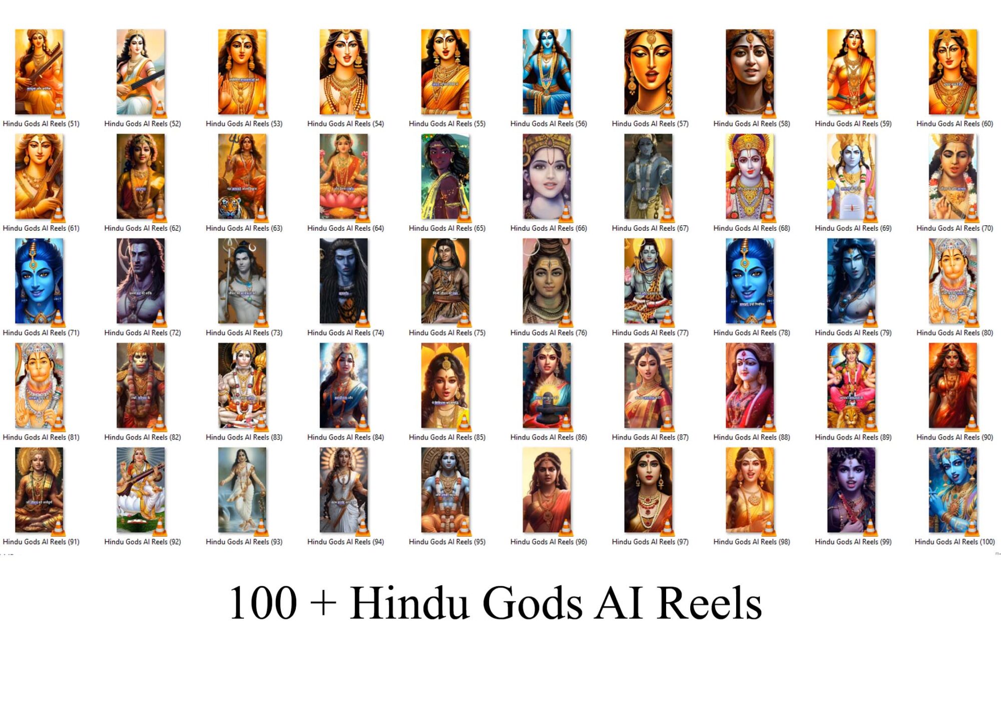 100 Hindu Gods AI Reels 1 1