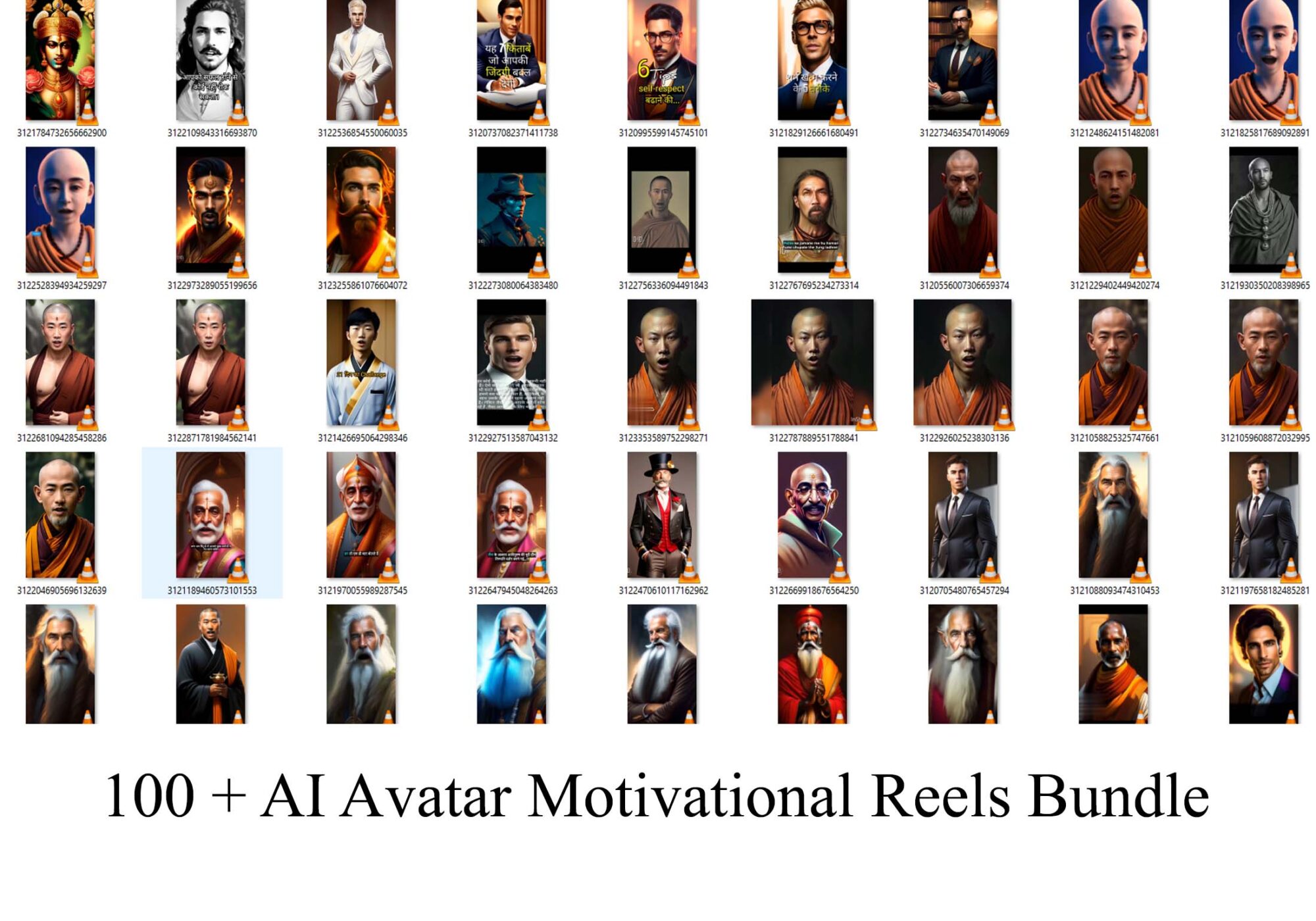 100+AI Avatar Motivational Reels Bundle 100AI Avatar Motivational Reels Bundle 2