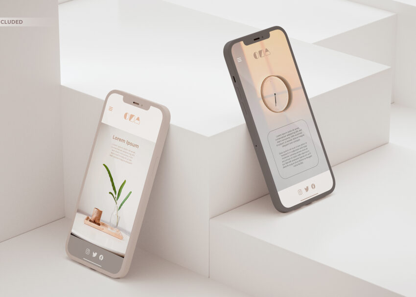 Mobile Application Presentation Mockup Mobile Application Presentation Mockup 3