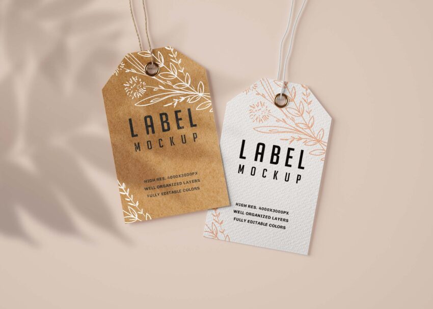 Tag Mockup Tag Mockup 1