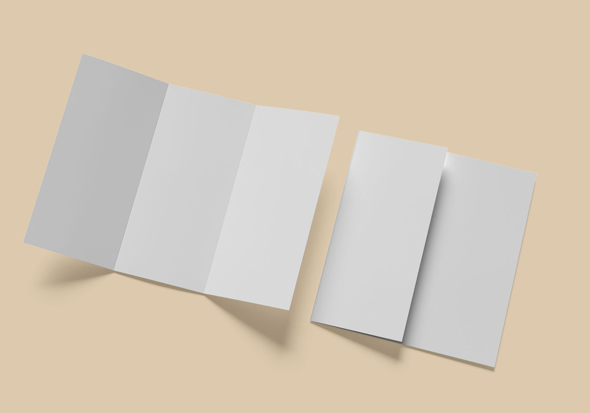 Tri-Fold Brochure Mockup Tri Fold Brochure Mockup 2