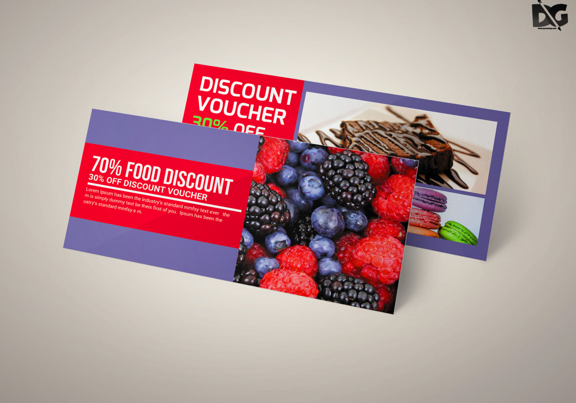 Free Download Fruit Juice Discount PSD Gift Card Template 1