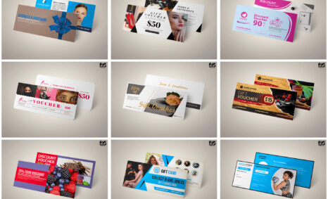Gift Card Vouchers PSD Templates 2