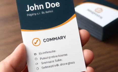 Blog business card design guide