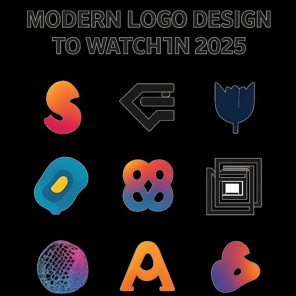 10 Trends in Modern Logo Design to Watch in 2025 logo design trends 2025