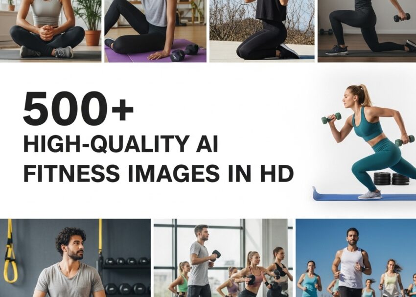 500+ High-Quality AI Fitness Images in HD Fitness inspiration photos