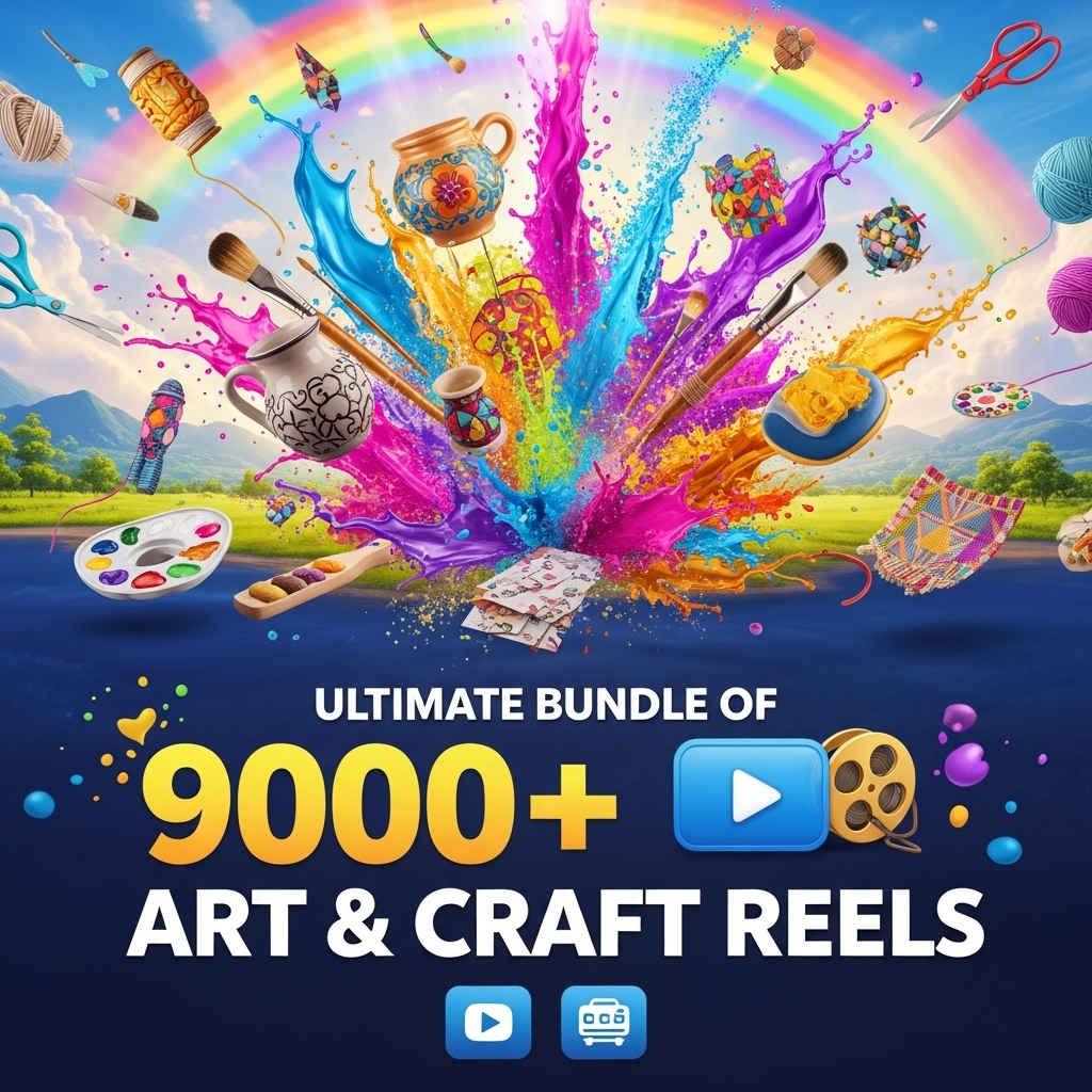 Ultimate Bundle of 9000+ Art & Craft Reels craft reels bundle