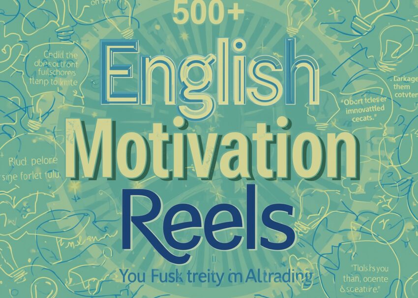 500+ Trending AI-Powered English Motivation Reels motivational reels
