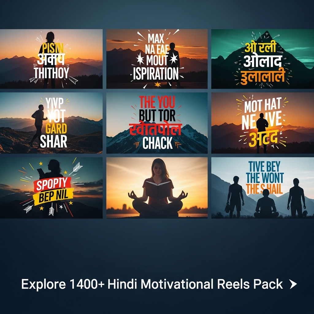 Explore 1400+ Hindi Motivational Reels Pack hindi motivational reels pack,