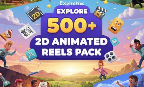 Explore 500+ 2D Animated Reels Pack viral animated reels