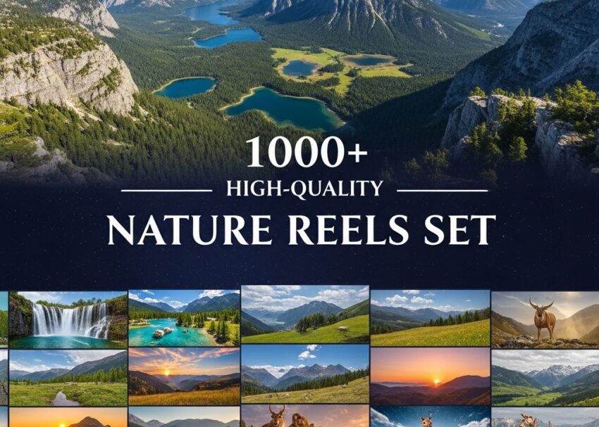 1000+ High-Quality Nature Reels Set nature reels
