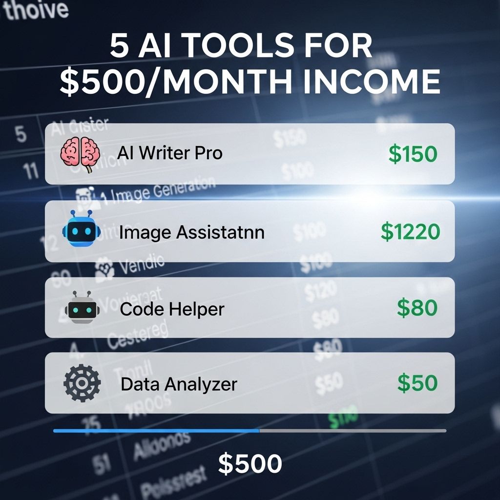 5 ai tools 500 month income