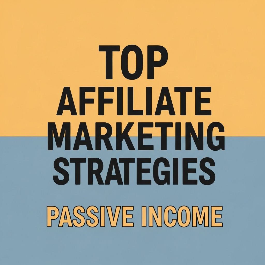 Top Affiliate Marketing Strategies for Passive Income affiliate marketing strategies