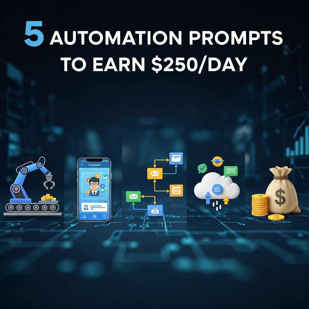 5 Automation Prompts to Earn $250 a Day automation prompts earn 250