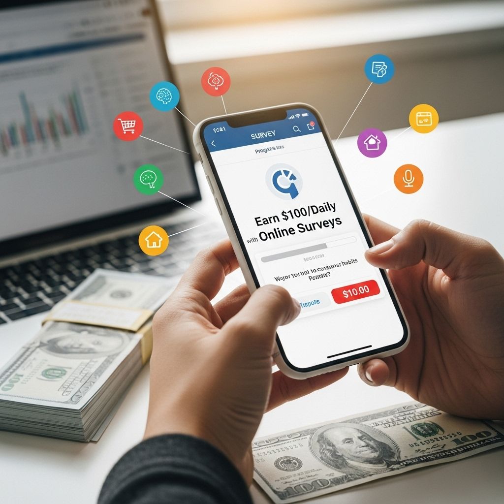 earn 100 daily online surveys