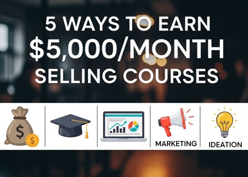 5 Proven Ways to Earn $5,000/Month Selling Courses earn 5000 month selling courses