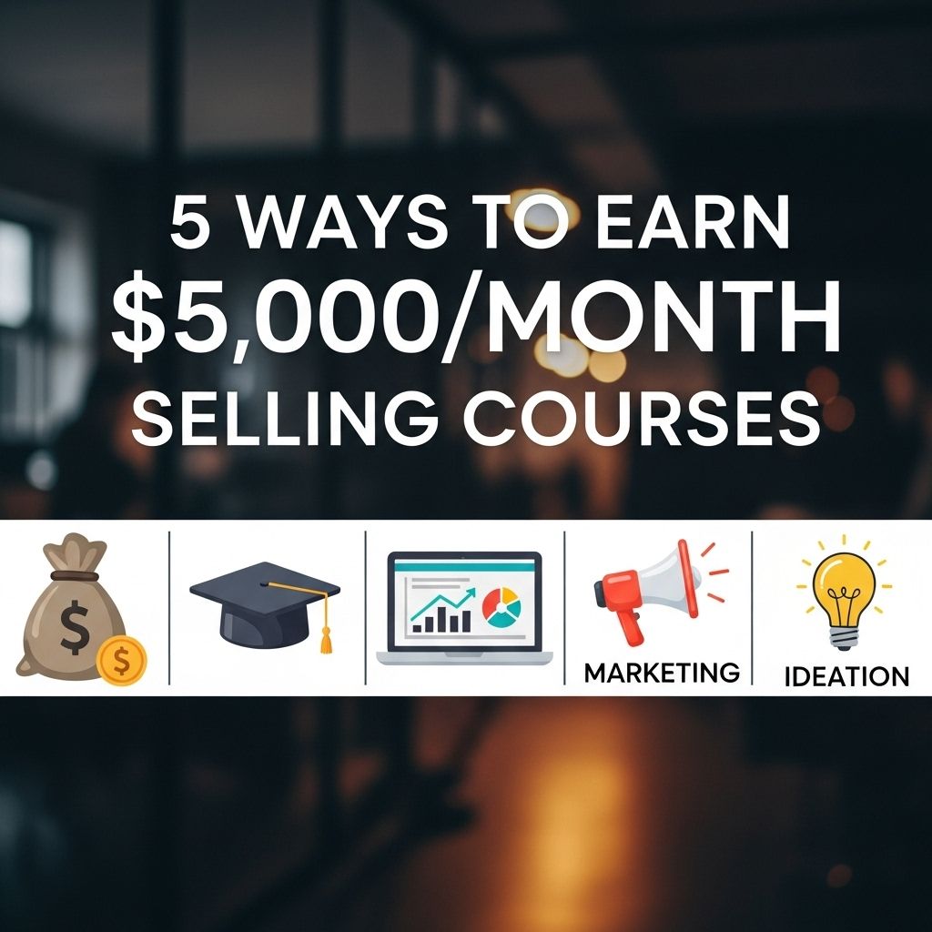 5 Proven Ways to Earn $5,000/Month Selling Courses earn 5000 month selling courses