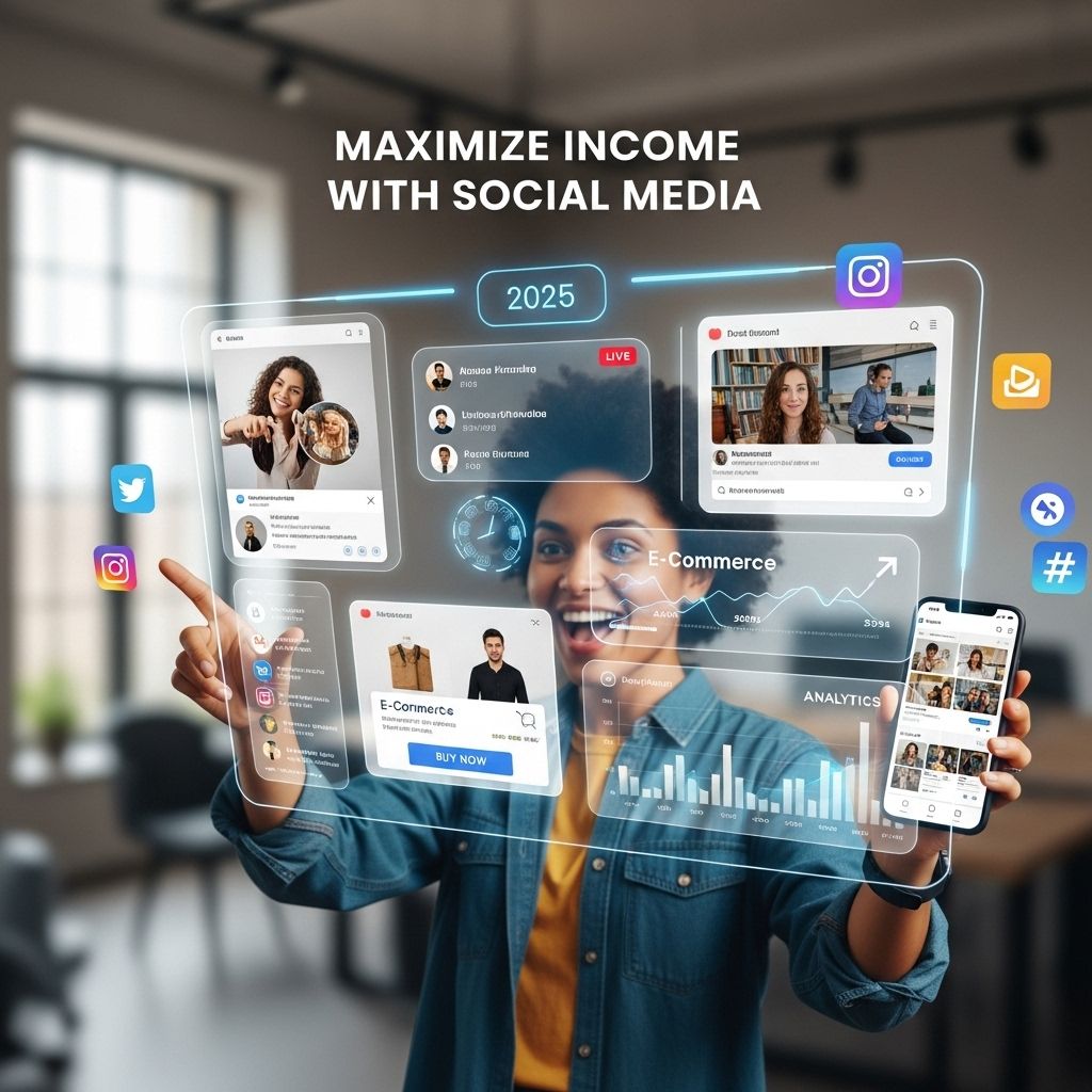 maximize income social media 2025