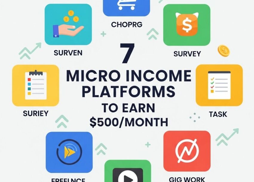 7 Micro Income Platforms to Earn $500/Month micro income platforms 500 month