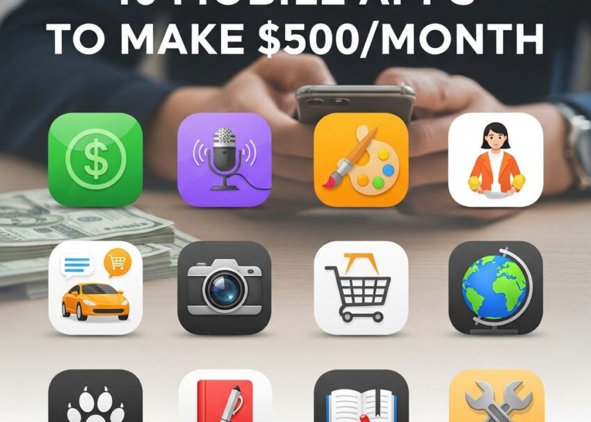 10 Mobile Apps to Earn $500 Monthly mobile apps earn 500 monthly