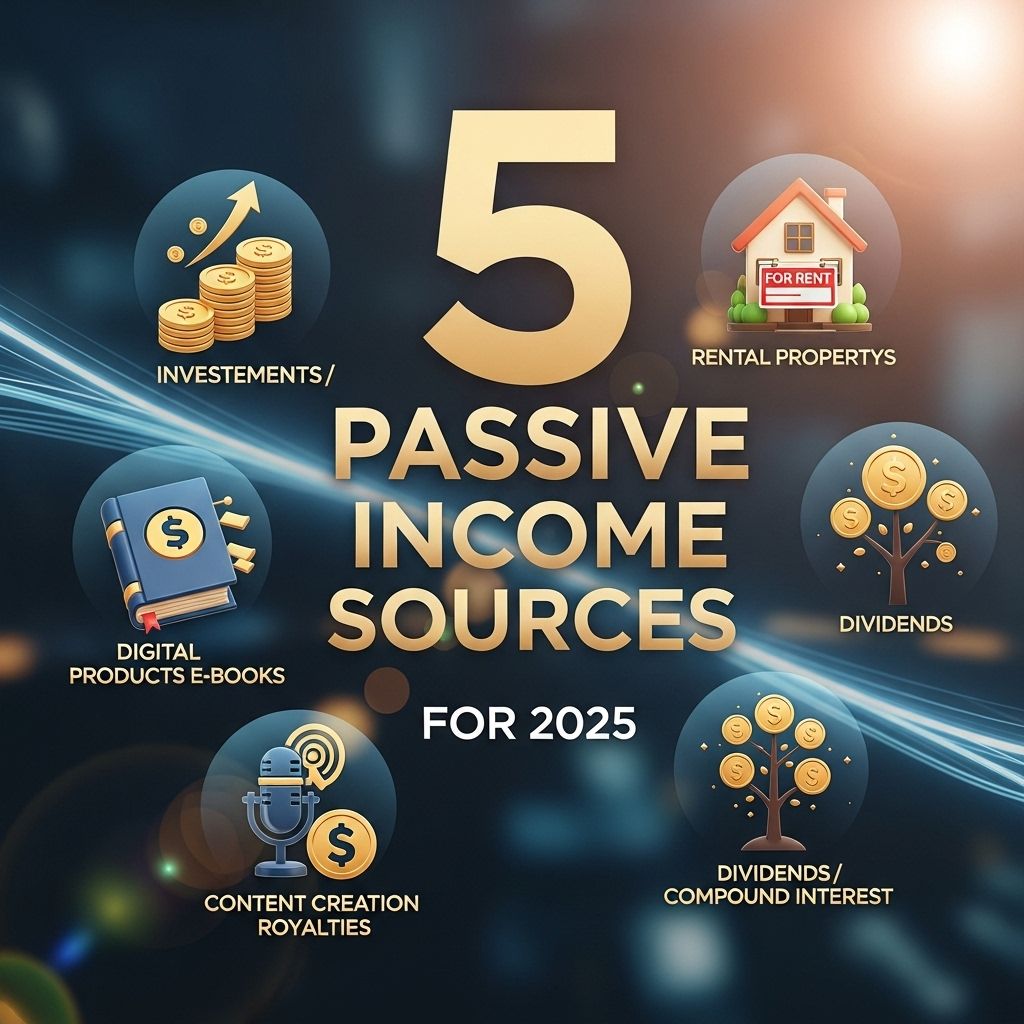 5 Lucrative Passive Income Sources for 2025 passive income sources 2025