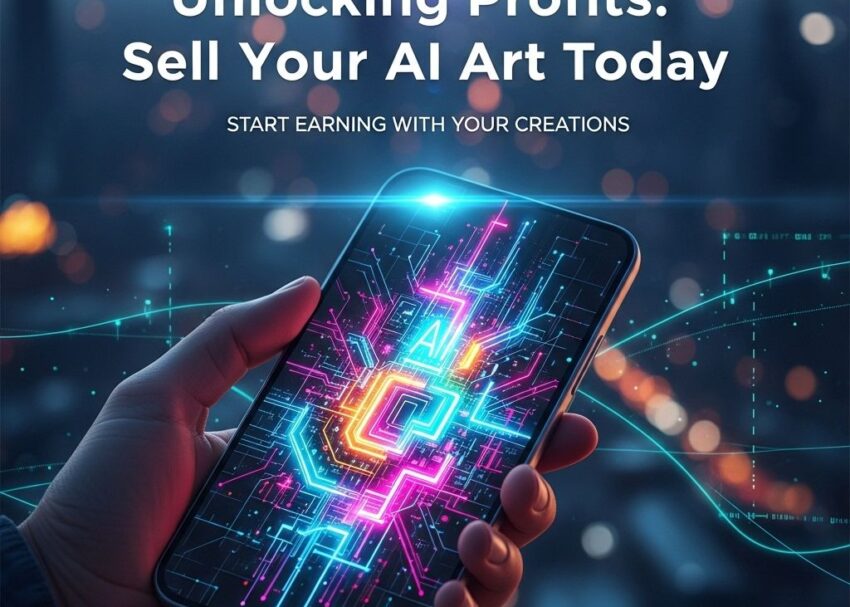 sell ai art profits