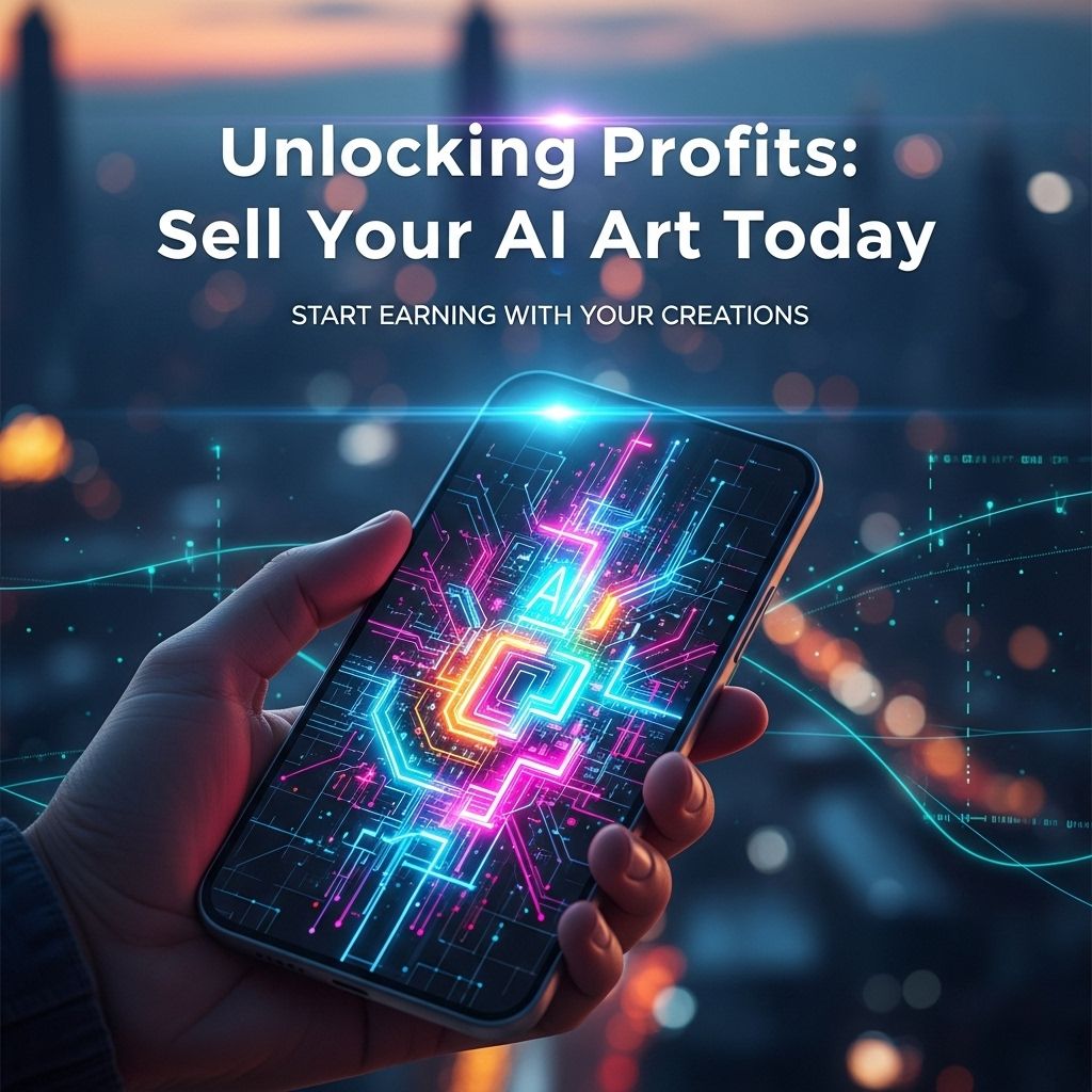 sell ai art profits