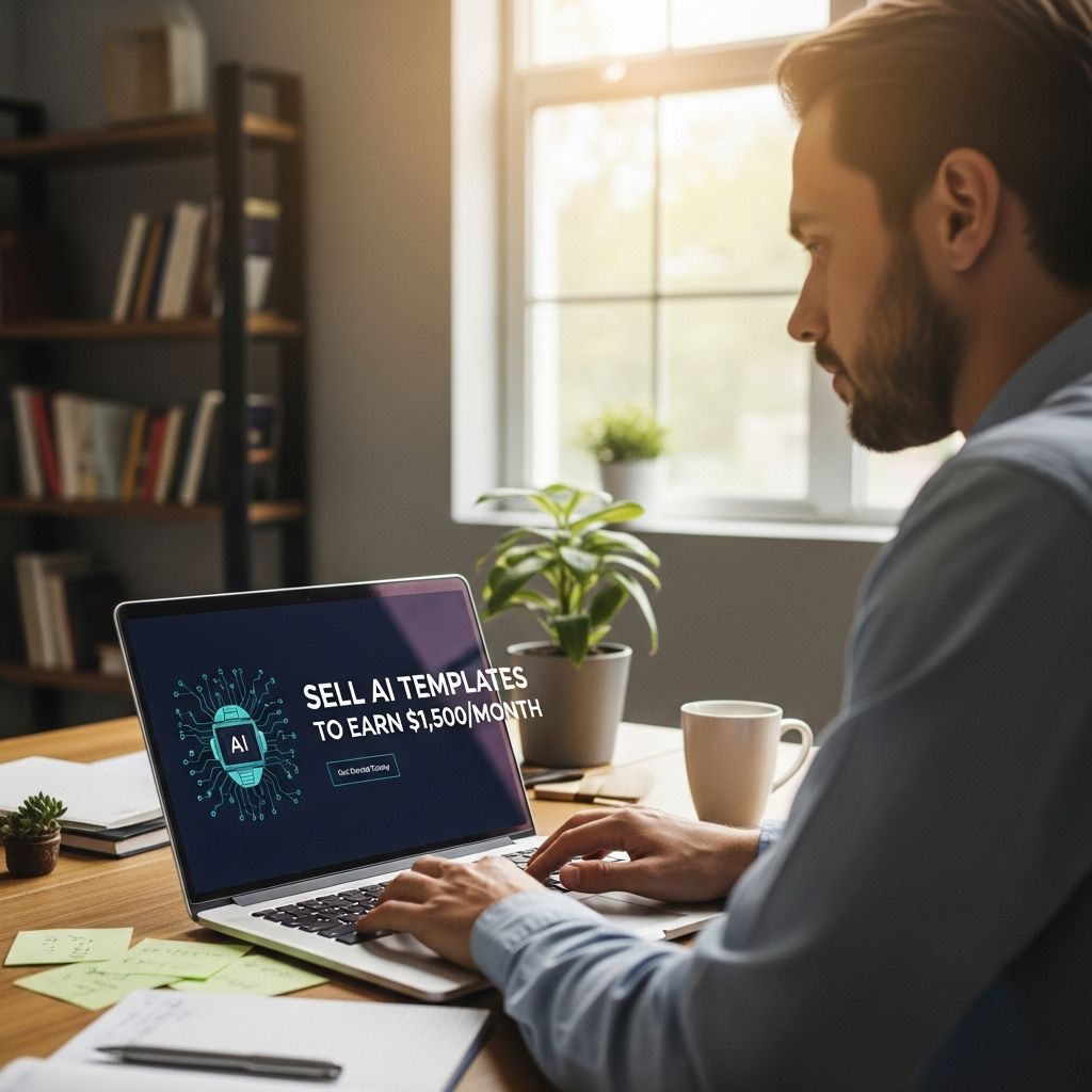 Earn $1,500/Month Selling AI Templates sell ai templates earn 1500 month