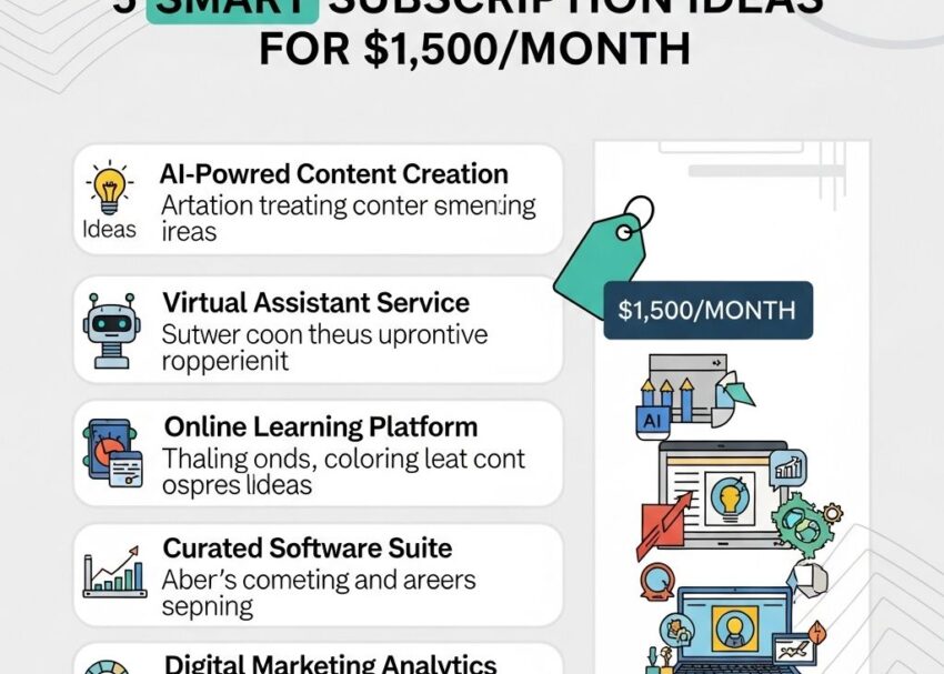 5 Profitable Subscription Ideas for $1,500 Monthly smart subscription ideas 1500