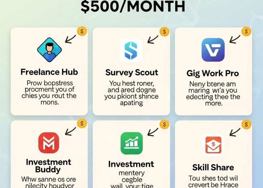 Top 5 Apps to Earn $500 a Month top 5 apps earn 500