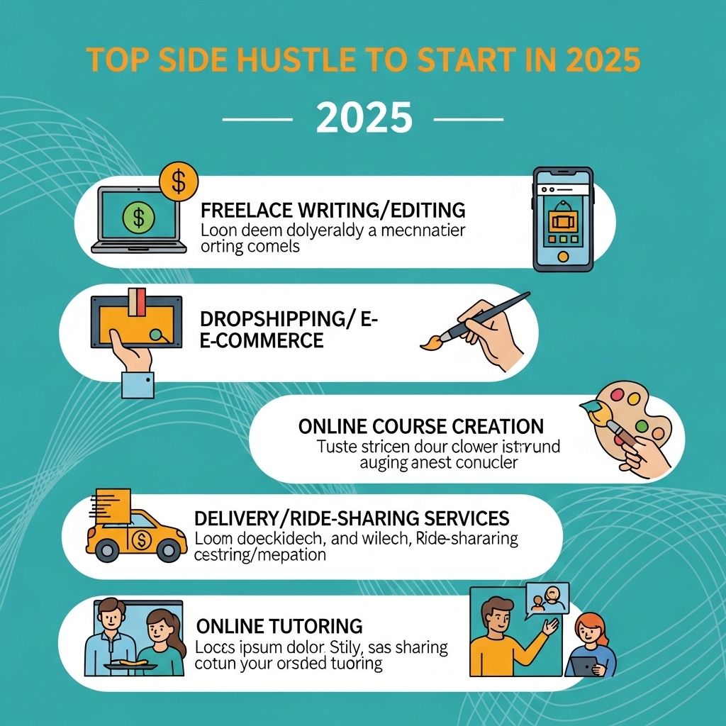 top 5 side hustles 2025