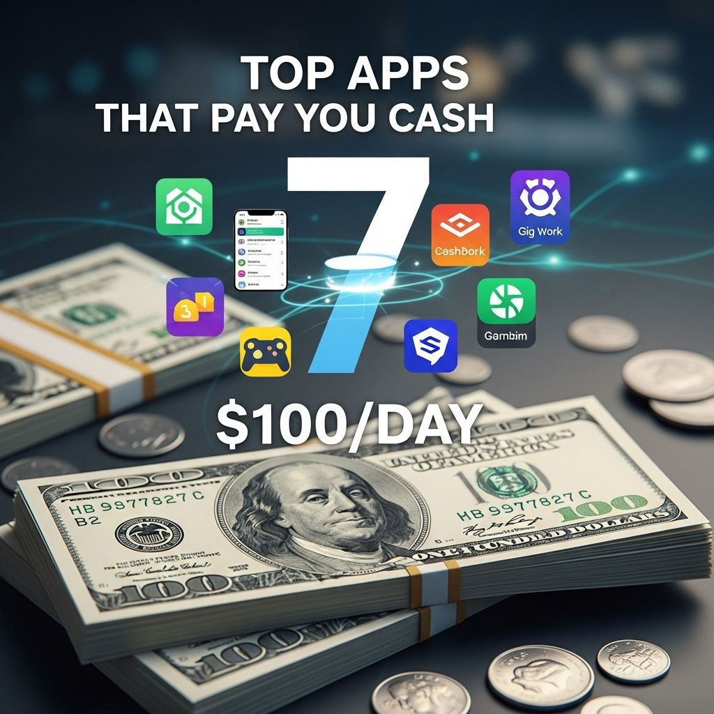 Top 7 Apps That Pay You Cash: Earn $100 a Day top 7 apps pay cash 100 day