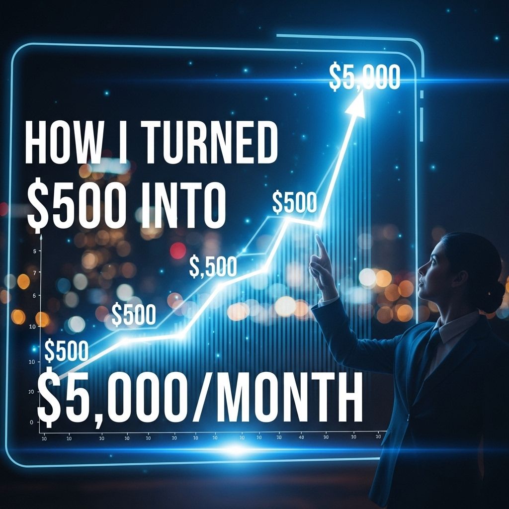 How I Turned $500 into $5,000 Monthly Income turn 500 into 5000 monthly