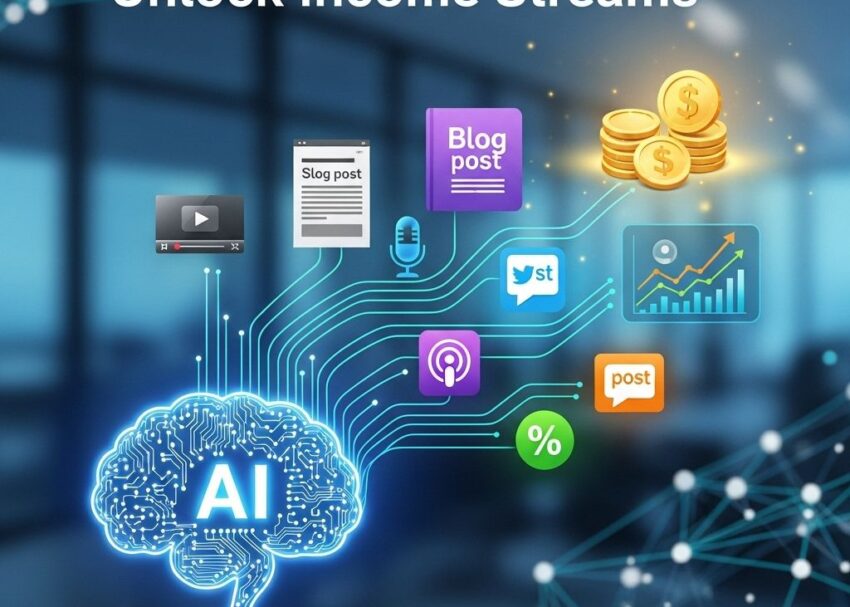 Unlock Income Streams by Repurposing AI Content unlock income streams ai content
