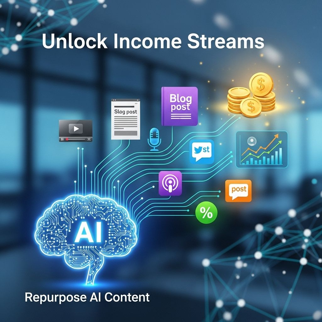 Unlock Income Streams by Repurposing AI Content unlock income streams ai content