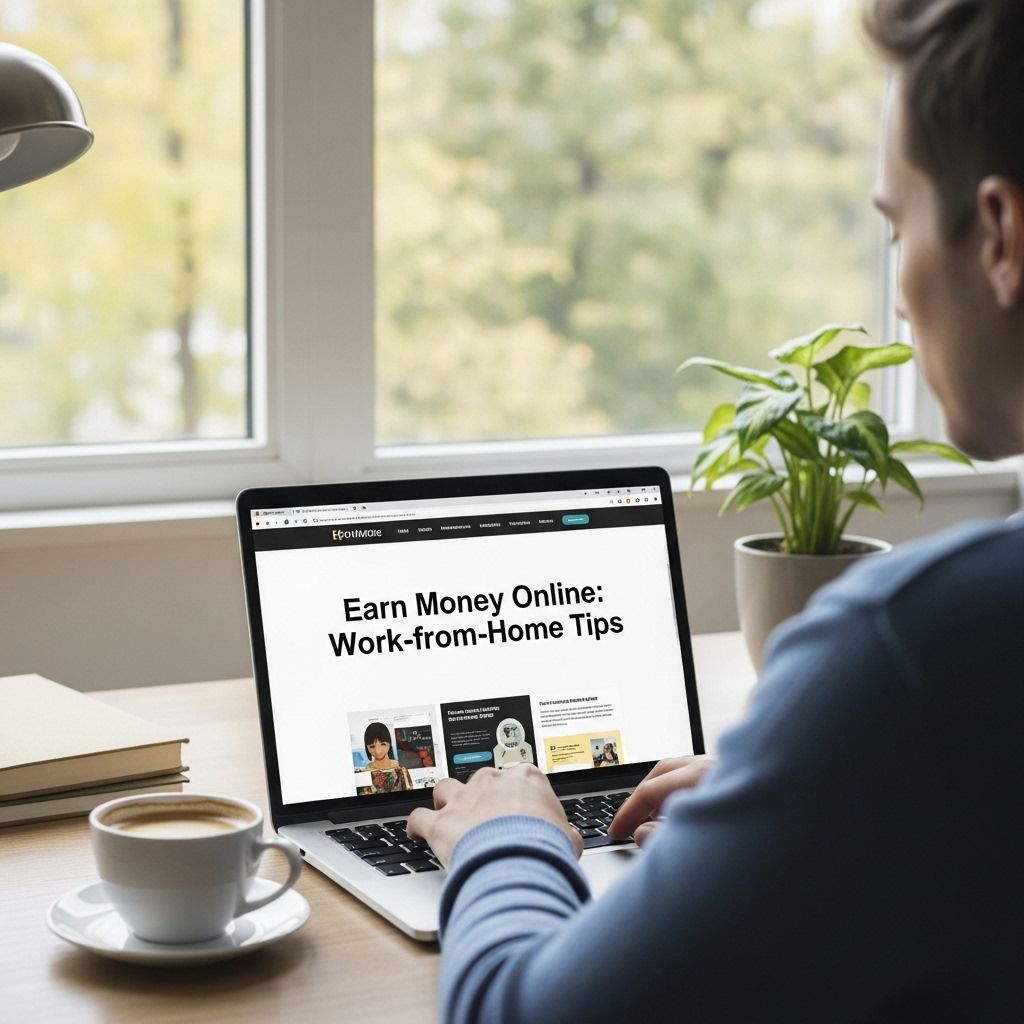 work from home tips earn money
