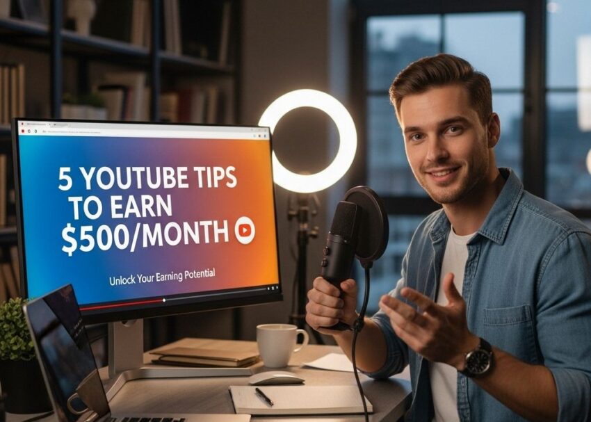 youtube tips earn 500 month